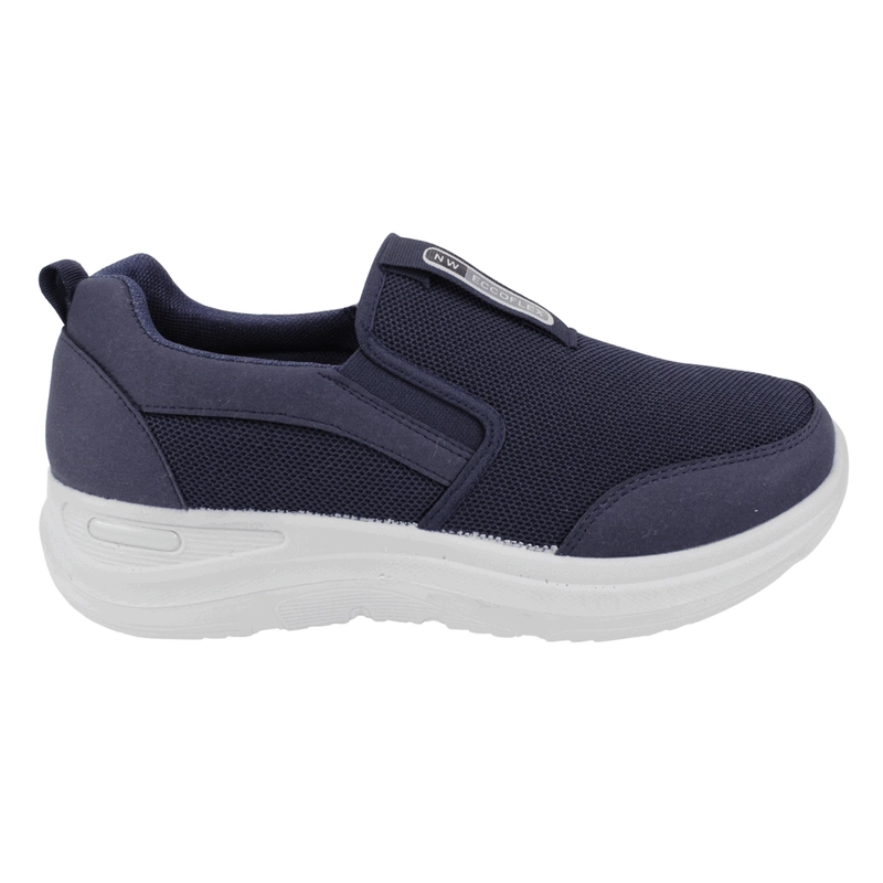 ZAPATILLA NEW WALK MESH CONFORT SLIP ON AZUL - 1