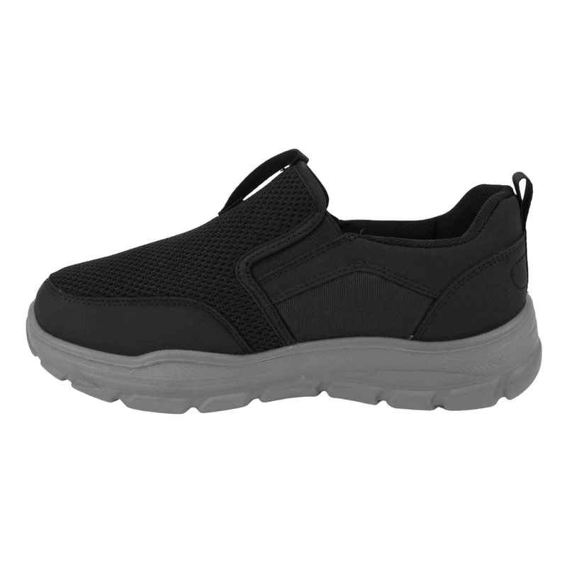 ZAPATILLA NEW WALK SLIP ON CONFORT URBAN NEGRA - 4