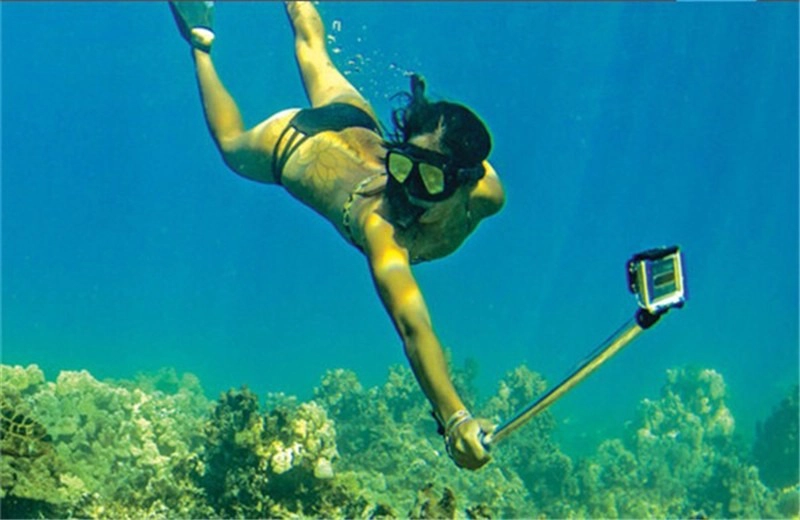 MONOPOD SUMERGIBLE TRANSPARENTE PARA GOPRO - 6