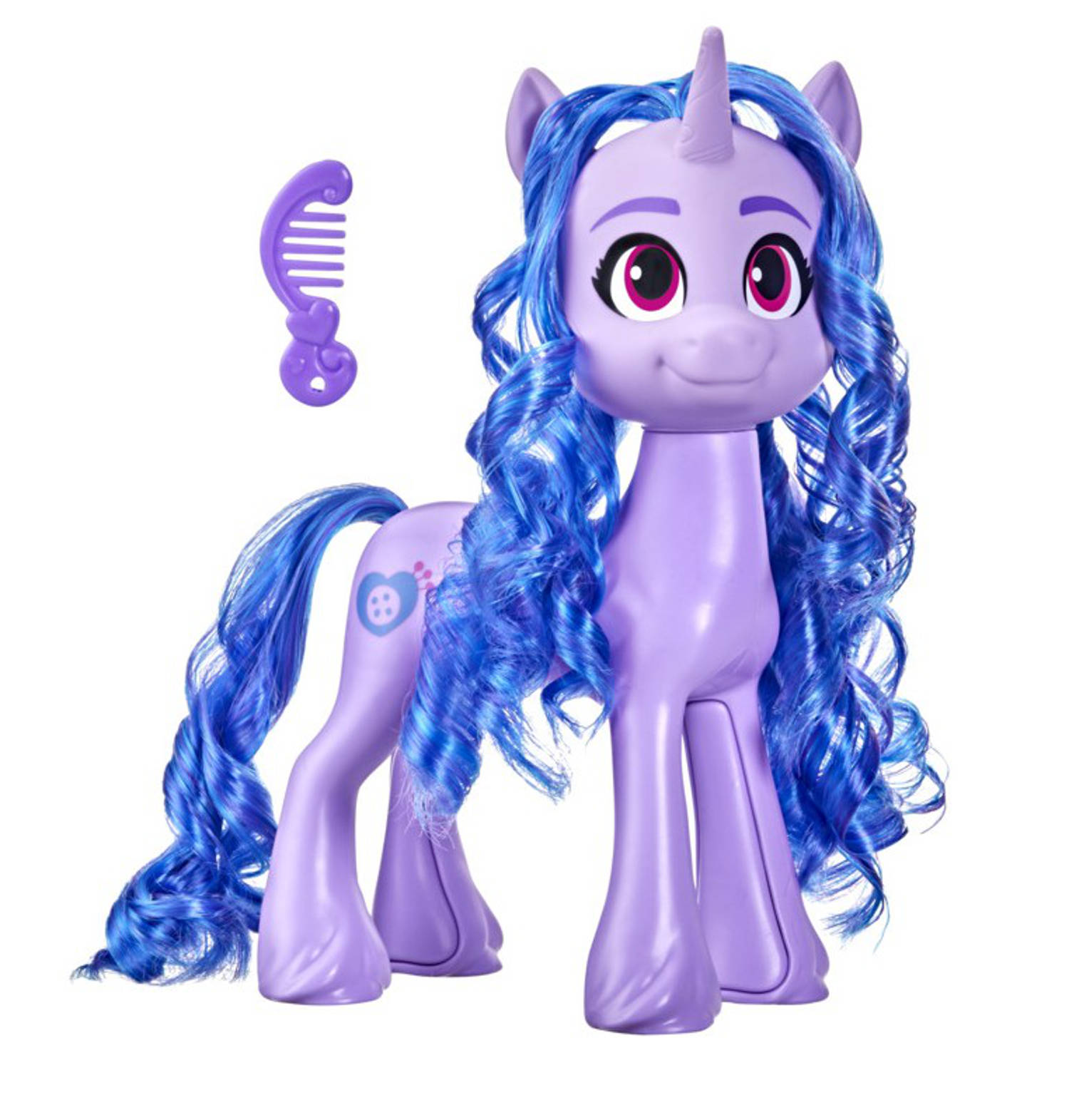 My Little Pony Mega Movie Friends - Figura Izzy Moonbow 20 Cm Con Pettine - Giocattolo Per Bambini 3+