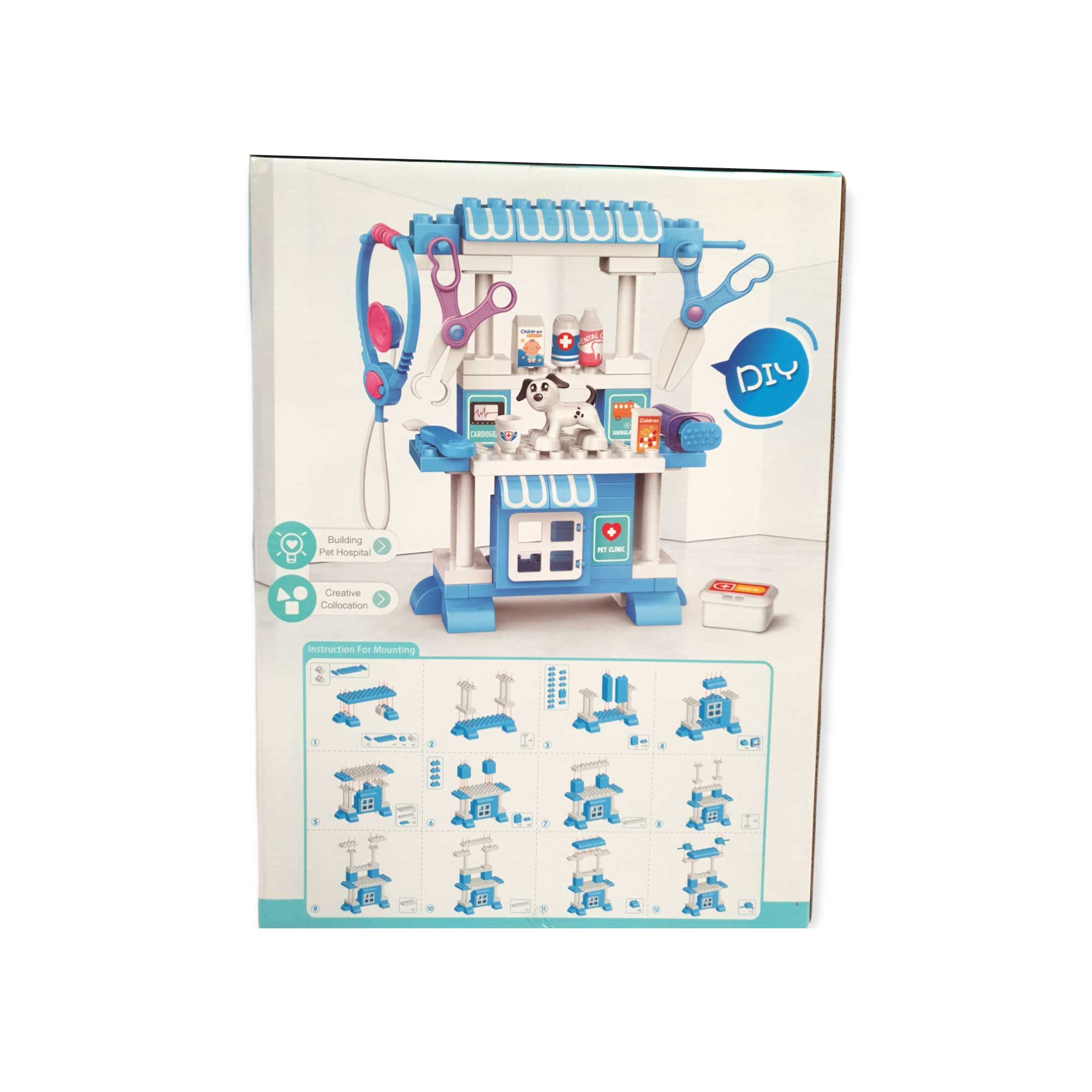 JUEGOS DE BLOQUES EVERKIDS CELESTE (VETERINARIA) - 2