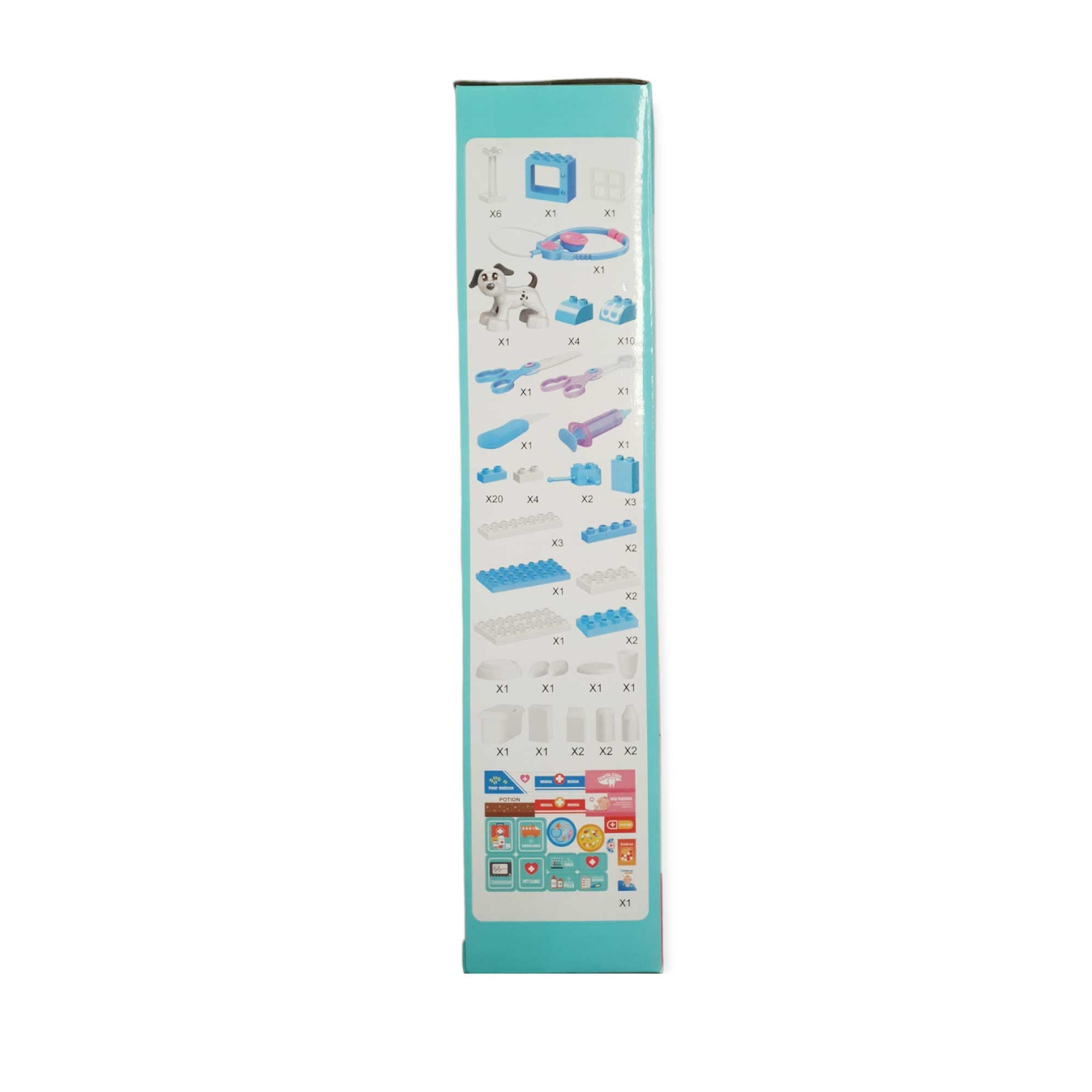 JUEGOS DE BLOQUES EVERKIDS CELESTE (VETERINARIA) - 4