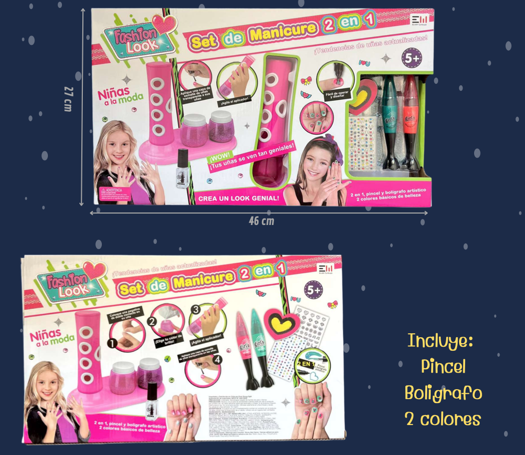 SET DE MANICURE NIÑA 2 EN 1 - 2