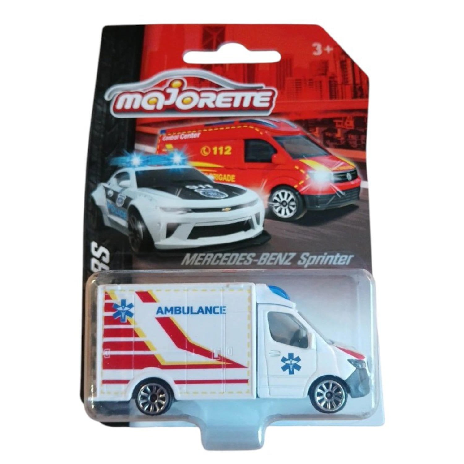 AUTOS MAJORETTE S.O.S. MERDECES-BENZ SPRINTER AMBULANCE - 1