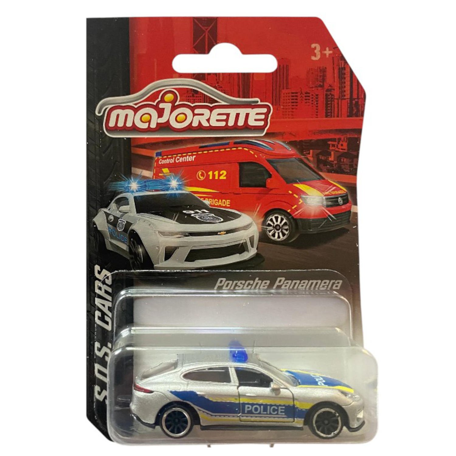 AUTOS MAJORETTE S.O.S. PORSCHE PANAMERA POLICE - 1
