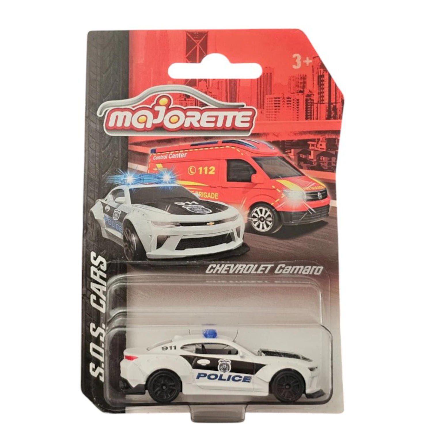 AUTOS MAJORETTE S.O.S. CHEVROLET CAMARO POLICE - 3