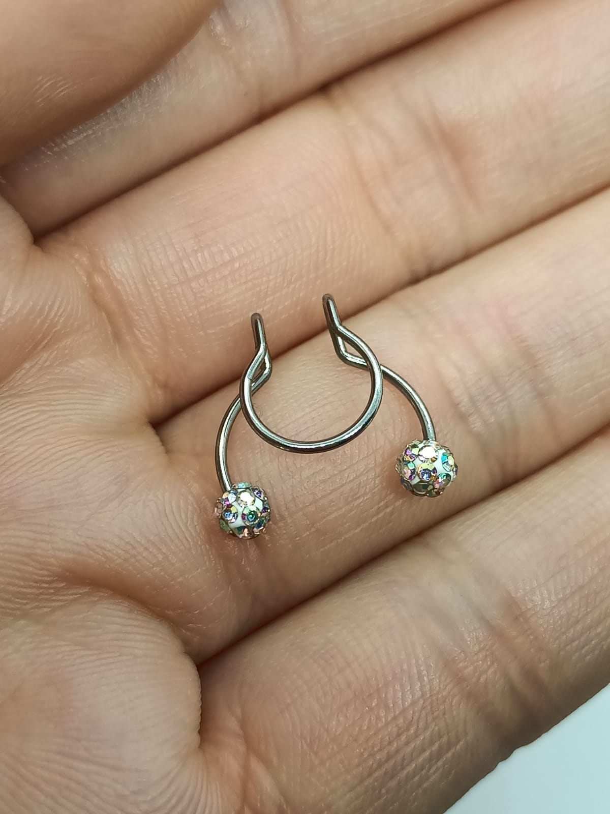 PIERCING ZIRCONIA SIN HOYOS SIN PERFORACIÓN TORNASOL SEPTUM - 3