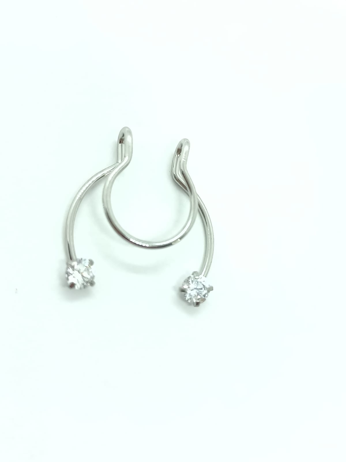 PIERCING ZIRCONIA SIN HOYOS SIN PERFORACIÓN TORNASOL SEPTUM - 3