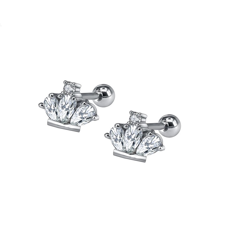 AROS SEGURIDAD CORONA NIÑAS O ADULTOS PIERCING HELIX - 1
