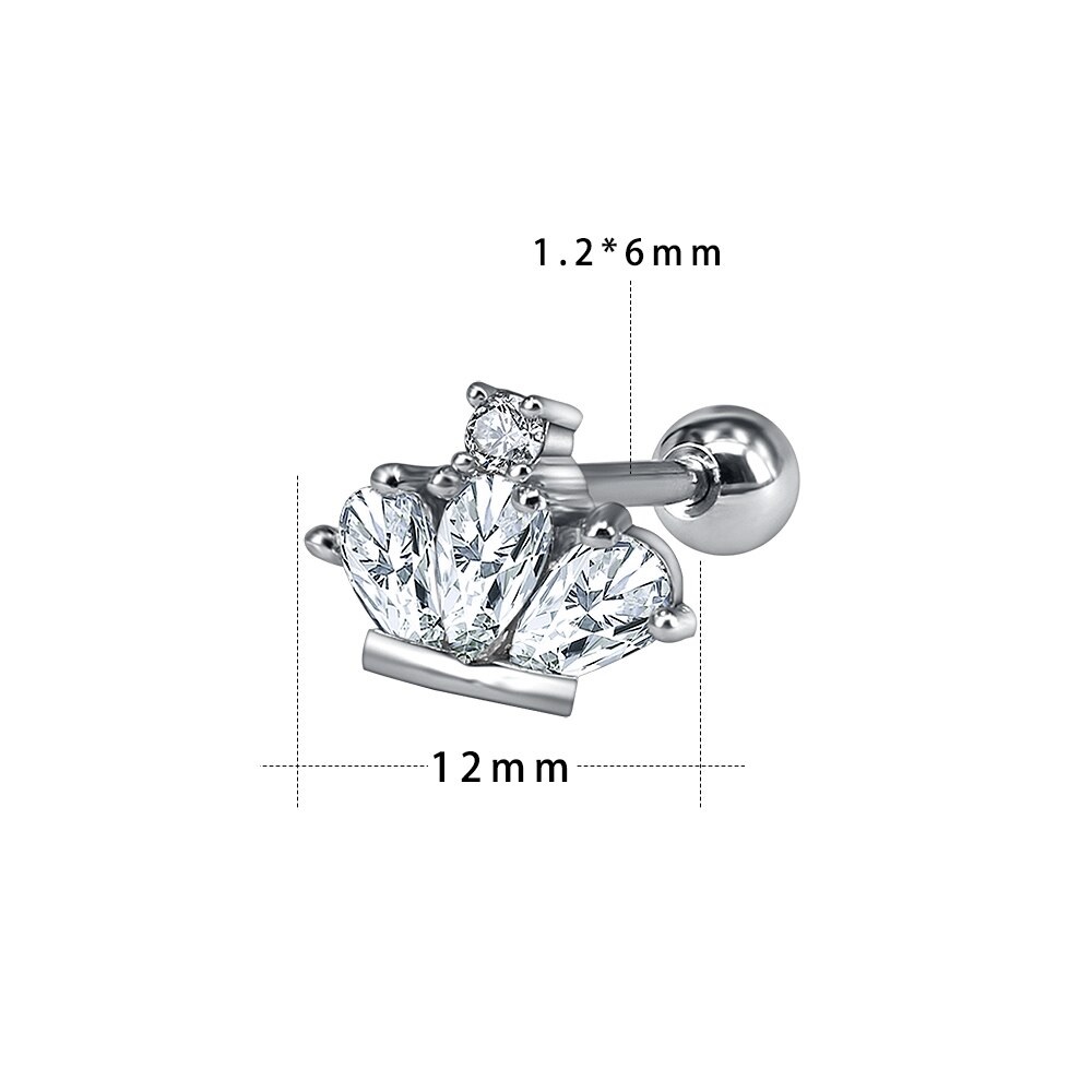 AROS SEGURIDAD CORONA NIÑAS O ADULTOS PIERCING HELIX - 4