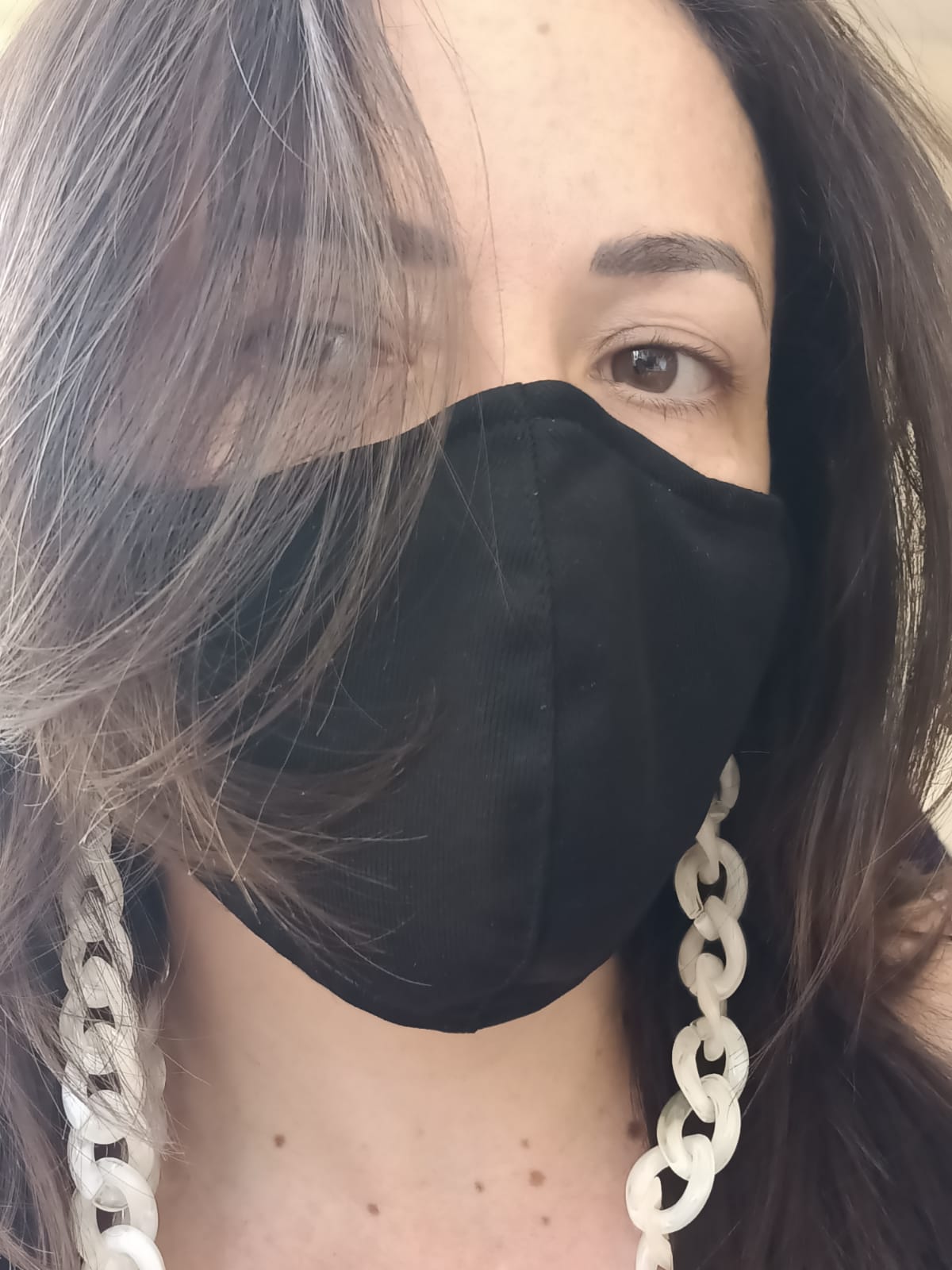 SUJETADOR EL BAÚL DE JUMA ESLABONES DE LENTES O MASCARILLA ROSA SUAVE MARFIL - 2
