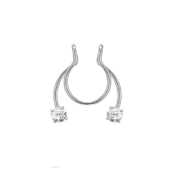 PIERCING ZIRCONIA SIN HOYOS SIN PERFORACIÓN TORNASOL SEPTUM - 1