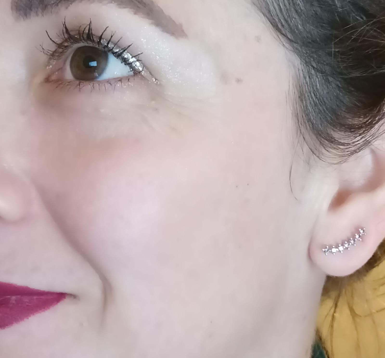 PENDIENTES CURVOS EL BAÚL DE JUMA HIPOLAERGENICOS ZIRCONIO LILA PIERCING HELIX ACERO - 3