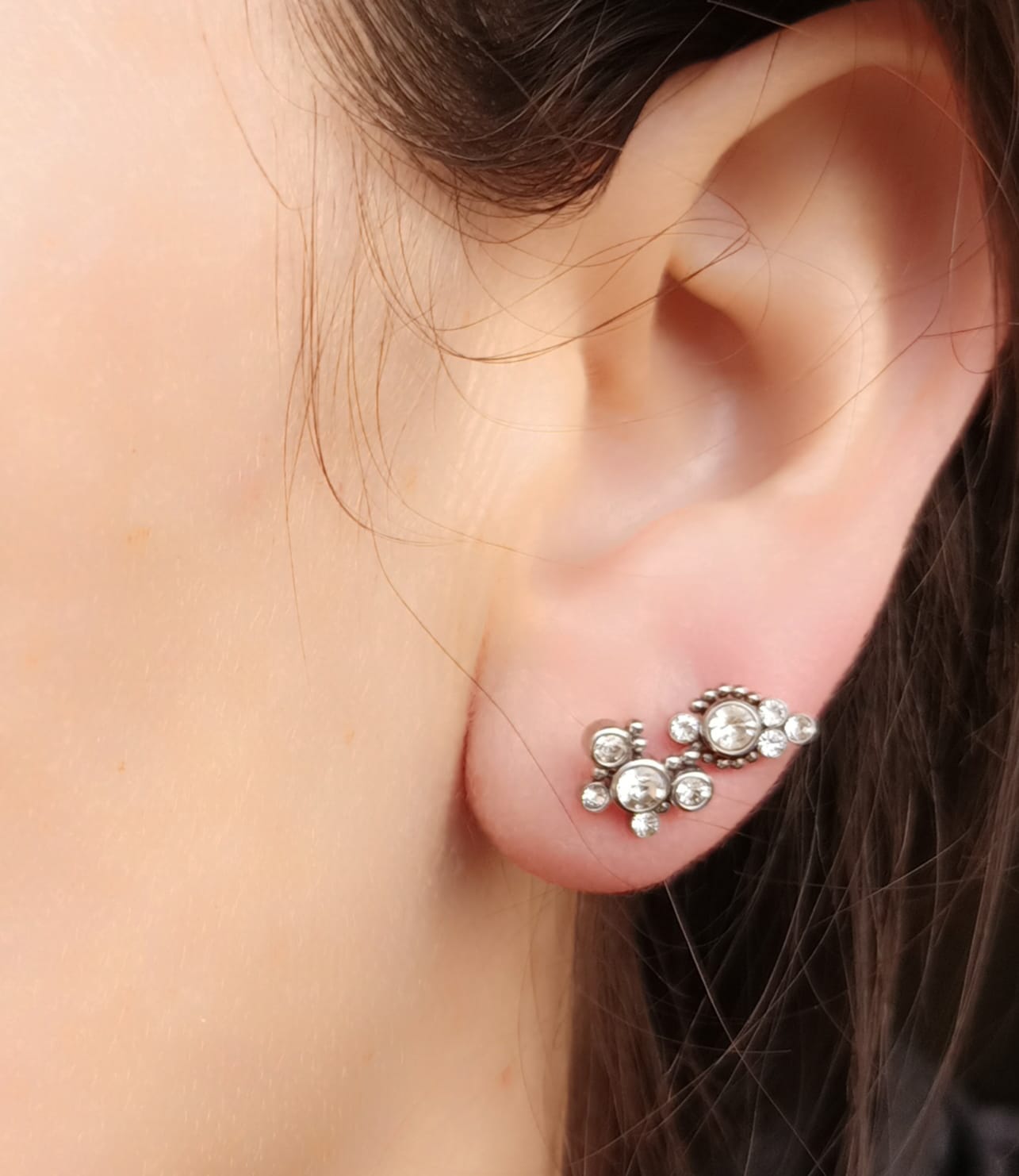 PIERCING OREJA TRAGUS CONCH LABRET MODELO BINDI A HIPOALERGÉNICO UNIDAD - 3