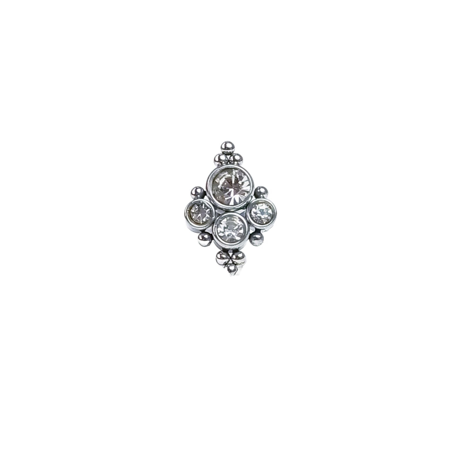 PIERCING OREJA TRAGUS CONCH LABRET MODELO STELLA HIPOALERGENICO UNIDAD - 4