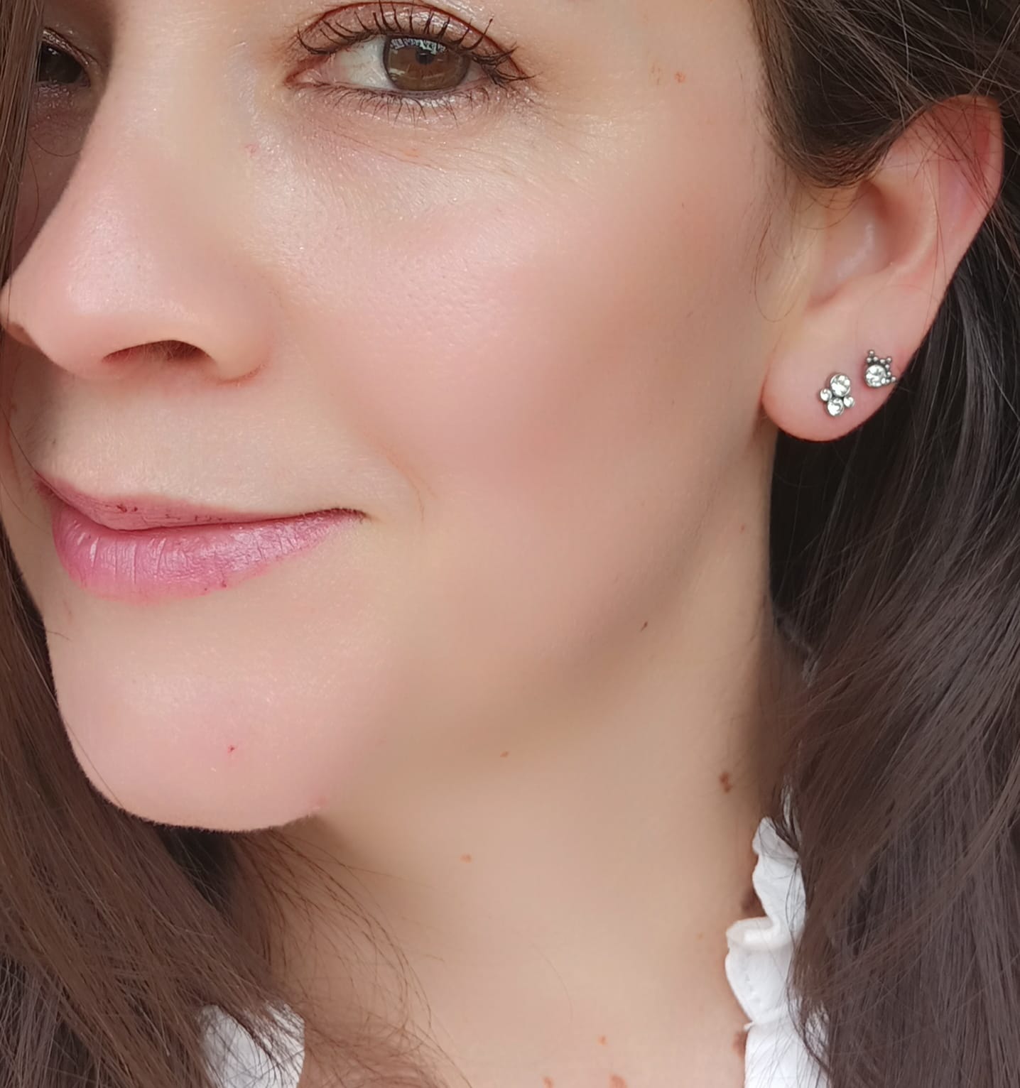 PIERCING OREJA TRAGUS CONCH LABRET MODELO CORONA HIPOALERGENICO UNIDAD - 2