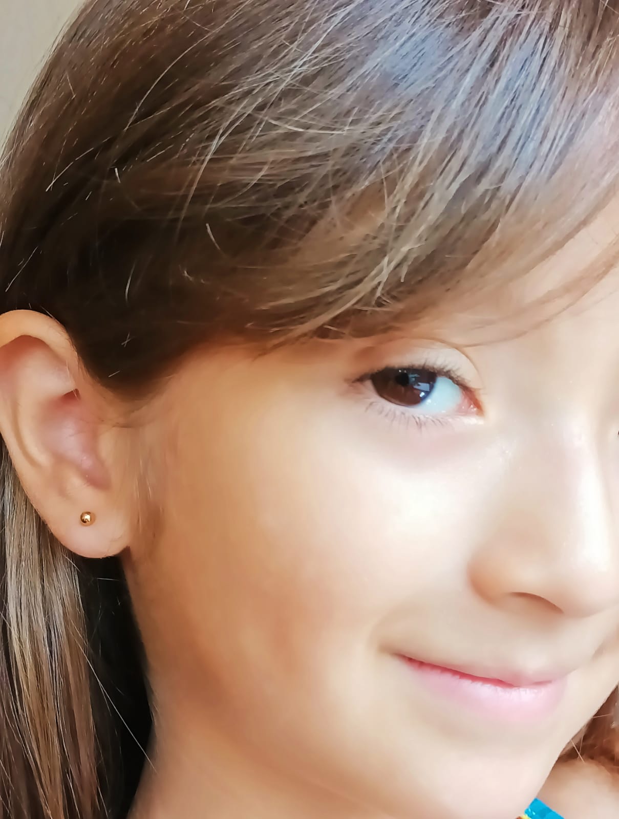 AROS PENDIENTES ABRIDORES 3MM ENCHAPADO EN ORO 18K BEBE - 3