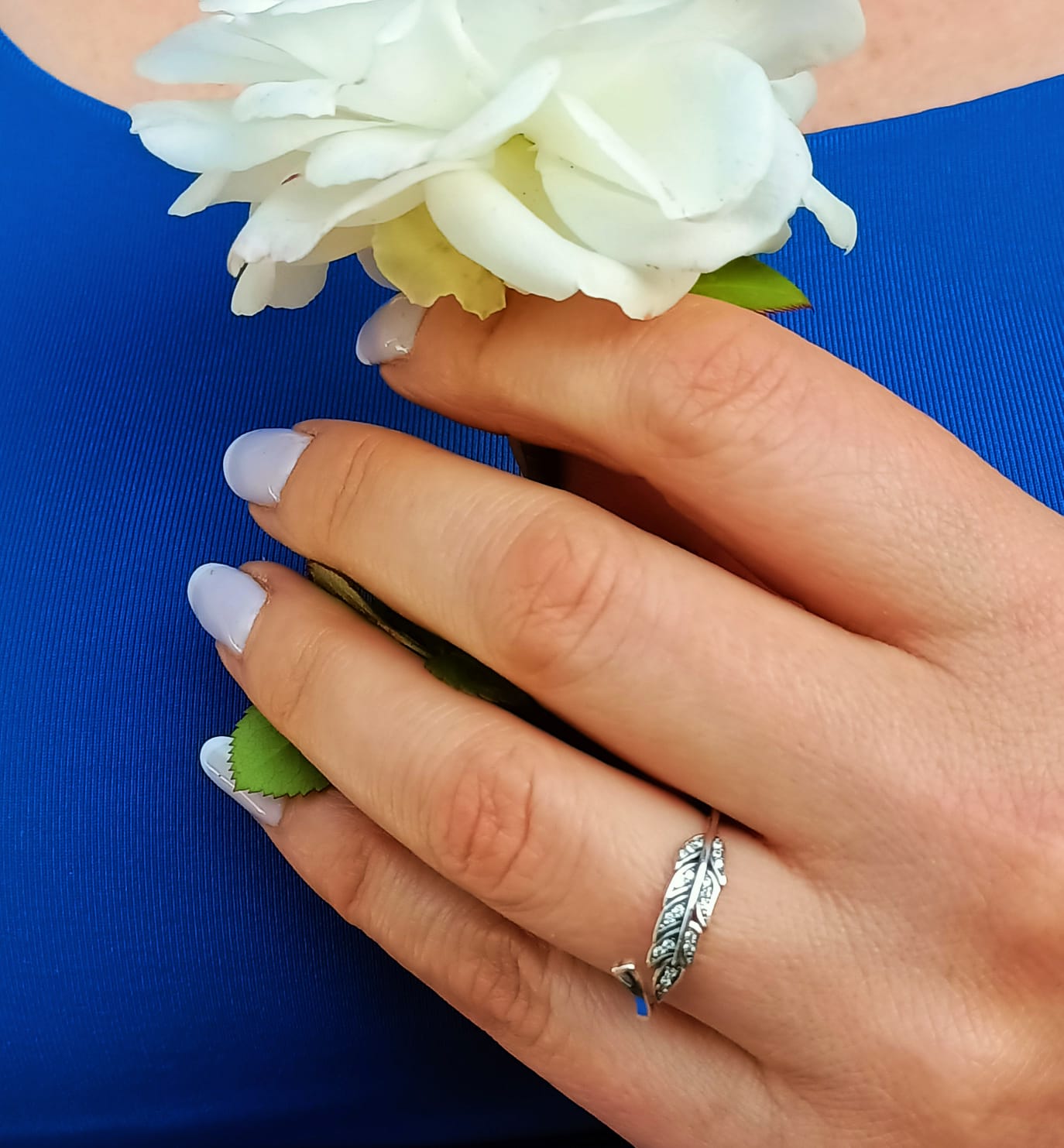 ANILLOS EL BAÚL DE JUMA PLUMAS ALAS ZIRCONIA PLATA 925 AJUSTABLE A TU MEDIDA - 2