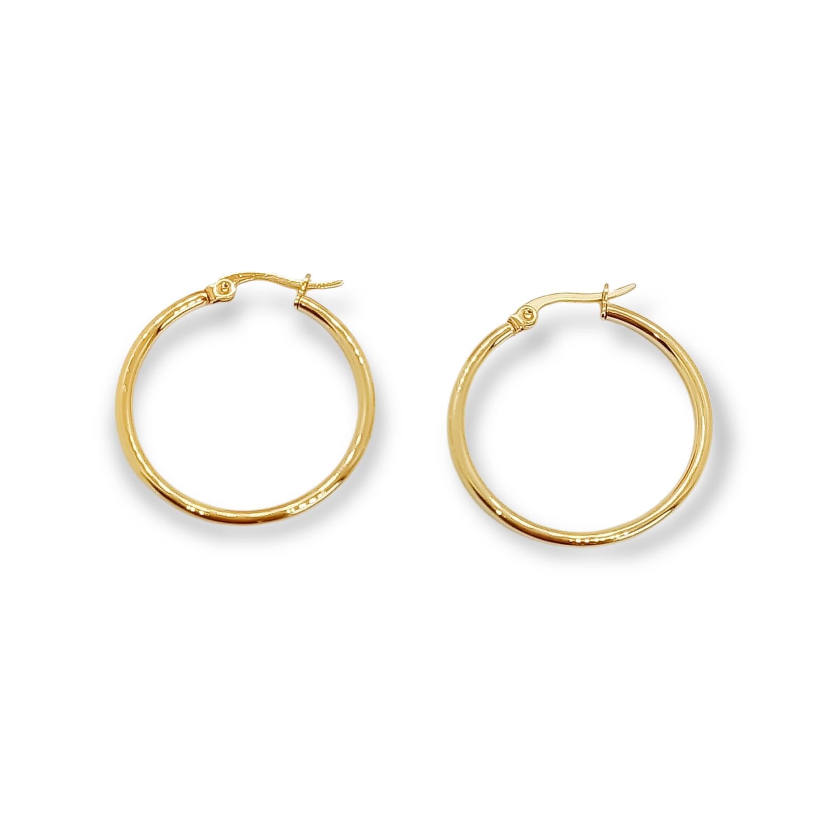 ARGOLLAS EL BAÚL DE JUMA HOOP 25MM CHAPADAS EN ORO 18K - 1