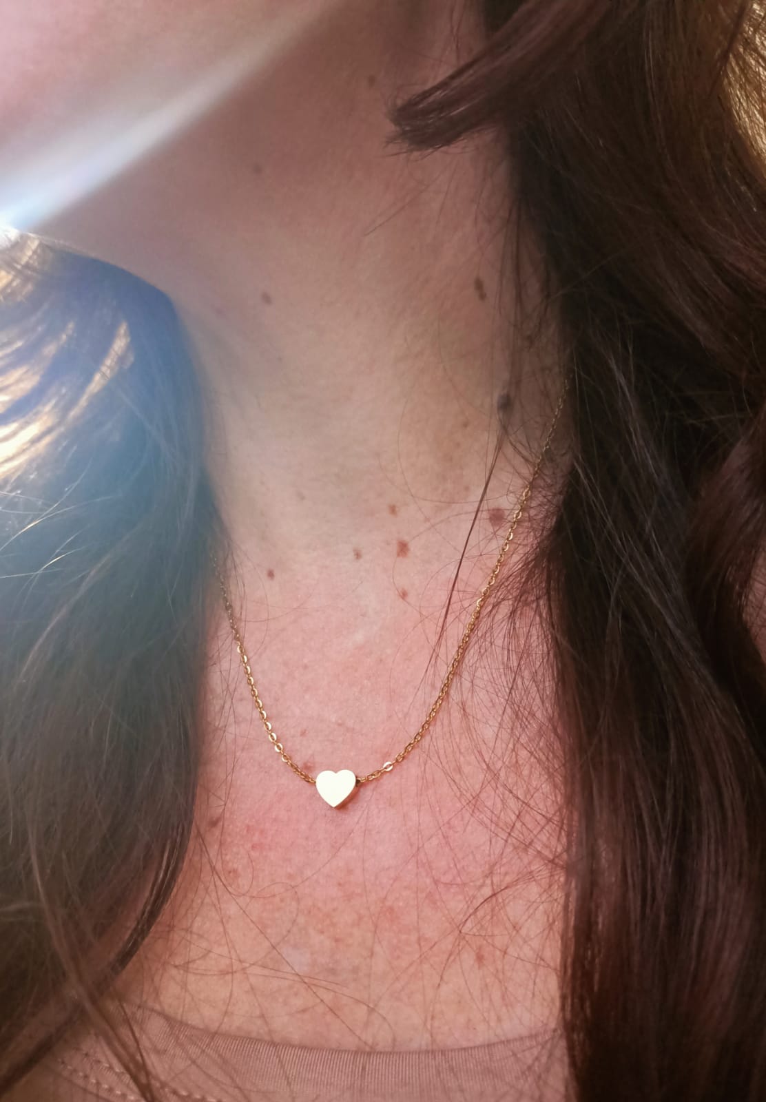 CADENA CORAZÓN GOLDEN MINIMALISTA CHAPADA EN ORO 18K - 3