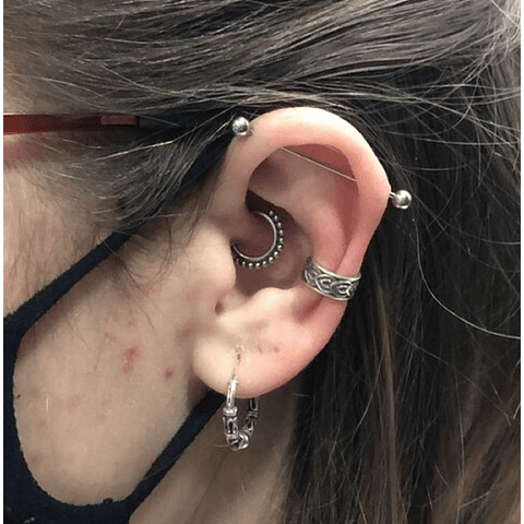 PIERCING EL BAÚL DE JUMA SEPTUM ANILLO OREJA TRAGUS DAITH ESFERAS TABIQUE ACERO - 6