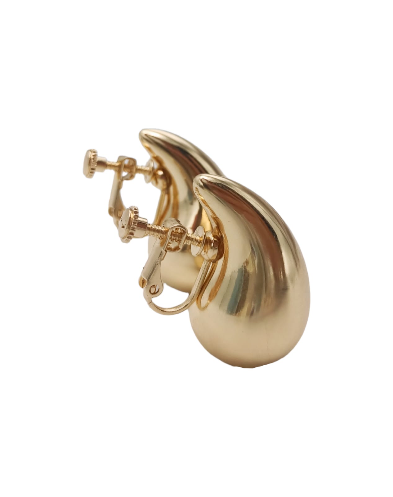 AROS GOTA VIRAL CHAPADO EN ORO 18K EARCUFF SIN PERFORACIÓN - 1