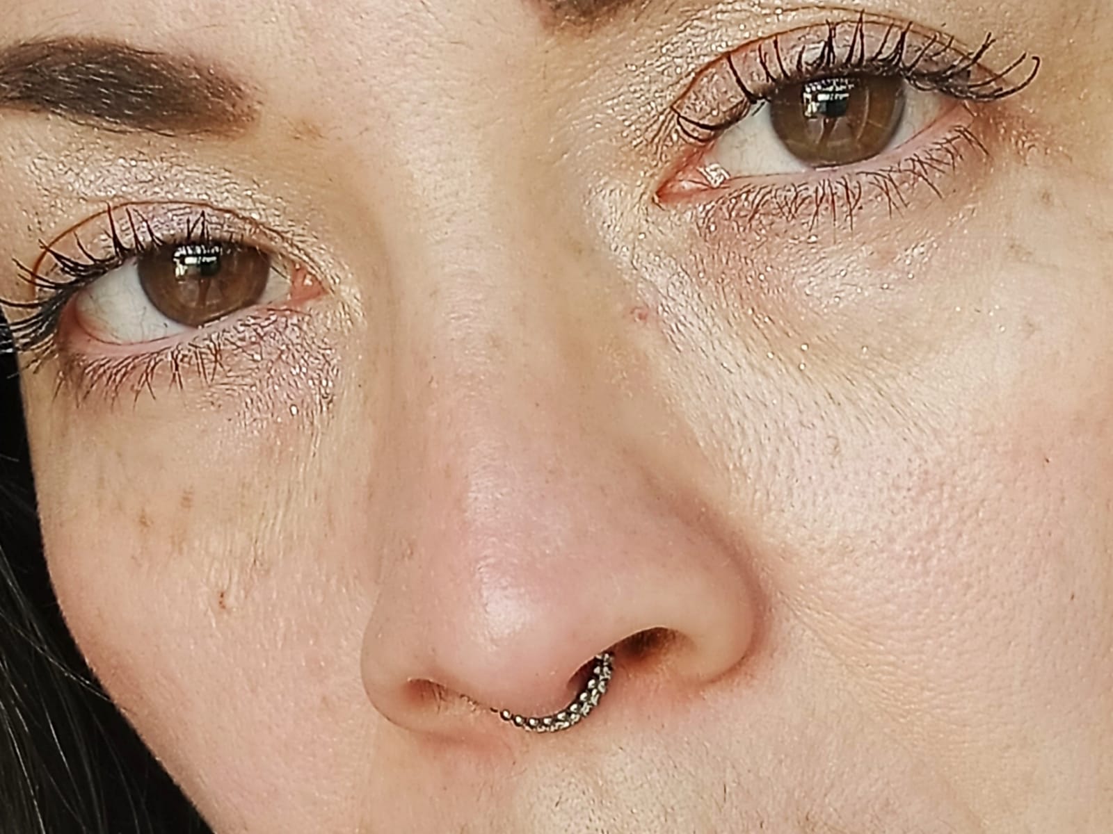 PIERCING SEPTUM F136 G23 ACERO TITANIO ZIRCONIA ESFERA DOBLE - 5