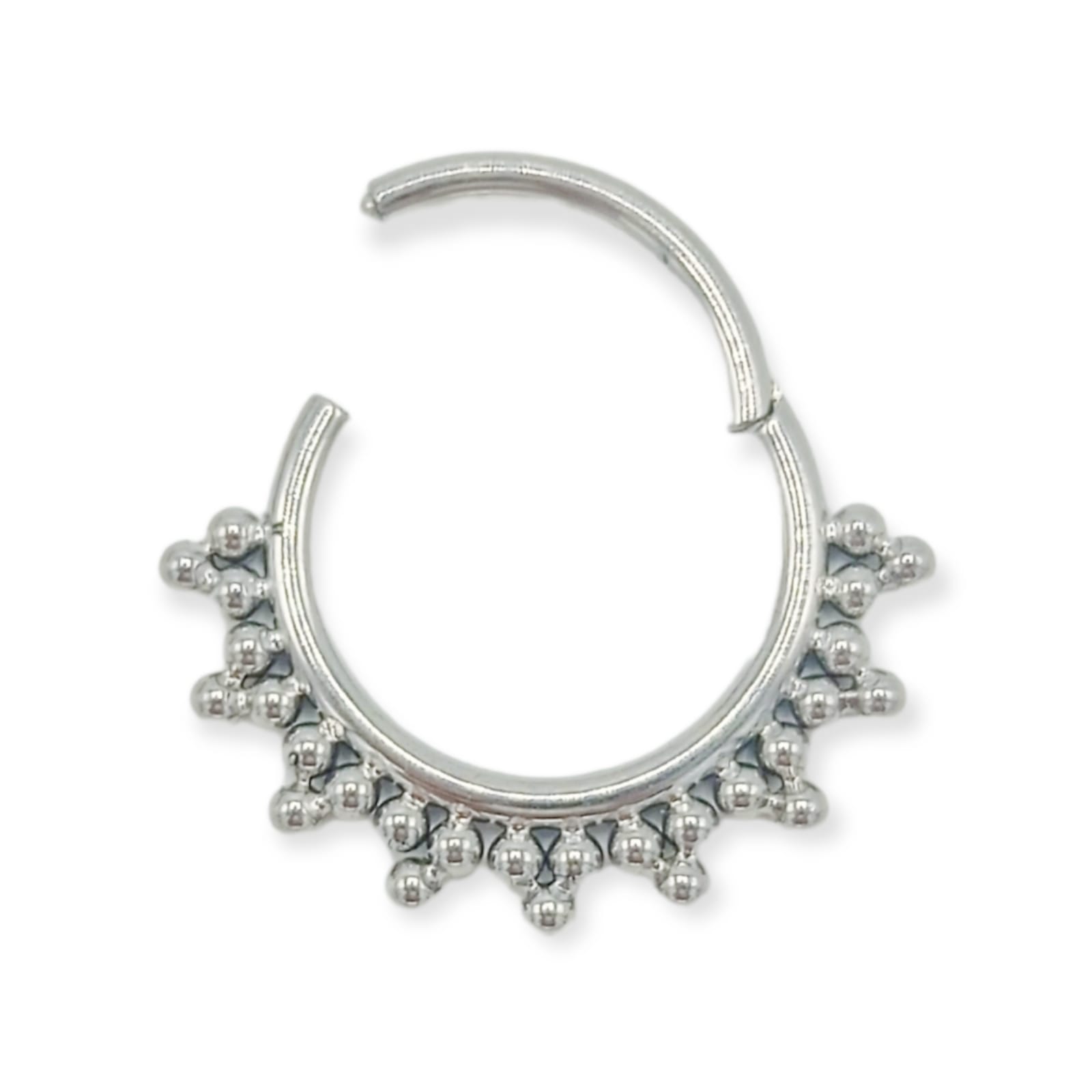 PIERCING SEPTUM DAITH HELIX TRAGUS F136 G23 ACERO DE TITANIO - 1