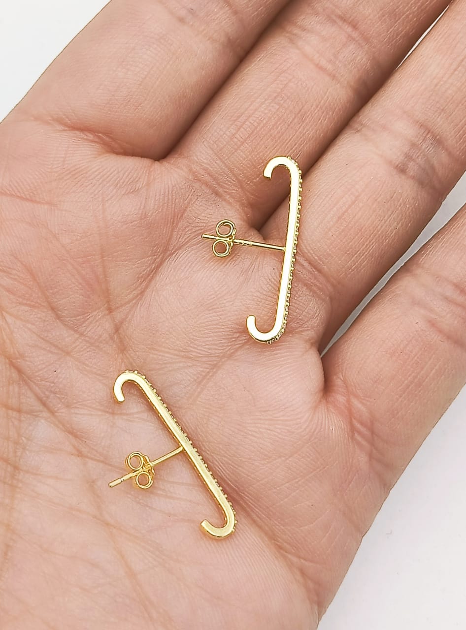 AROS ENVOLVENTES MODELO MONOLITO PLATA S925 CHAPADA EN ORO 18K - 4