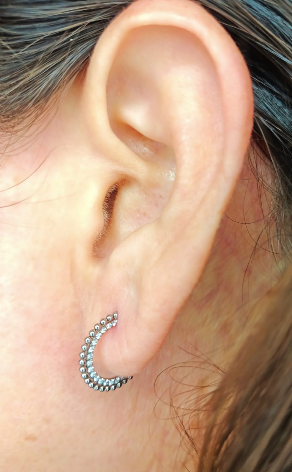 PIERCING SEPTUM ASTM F136 G23 ACERO TITANIO DIADEMA CIRCONIO - 4
