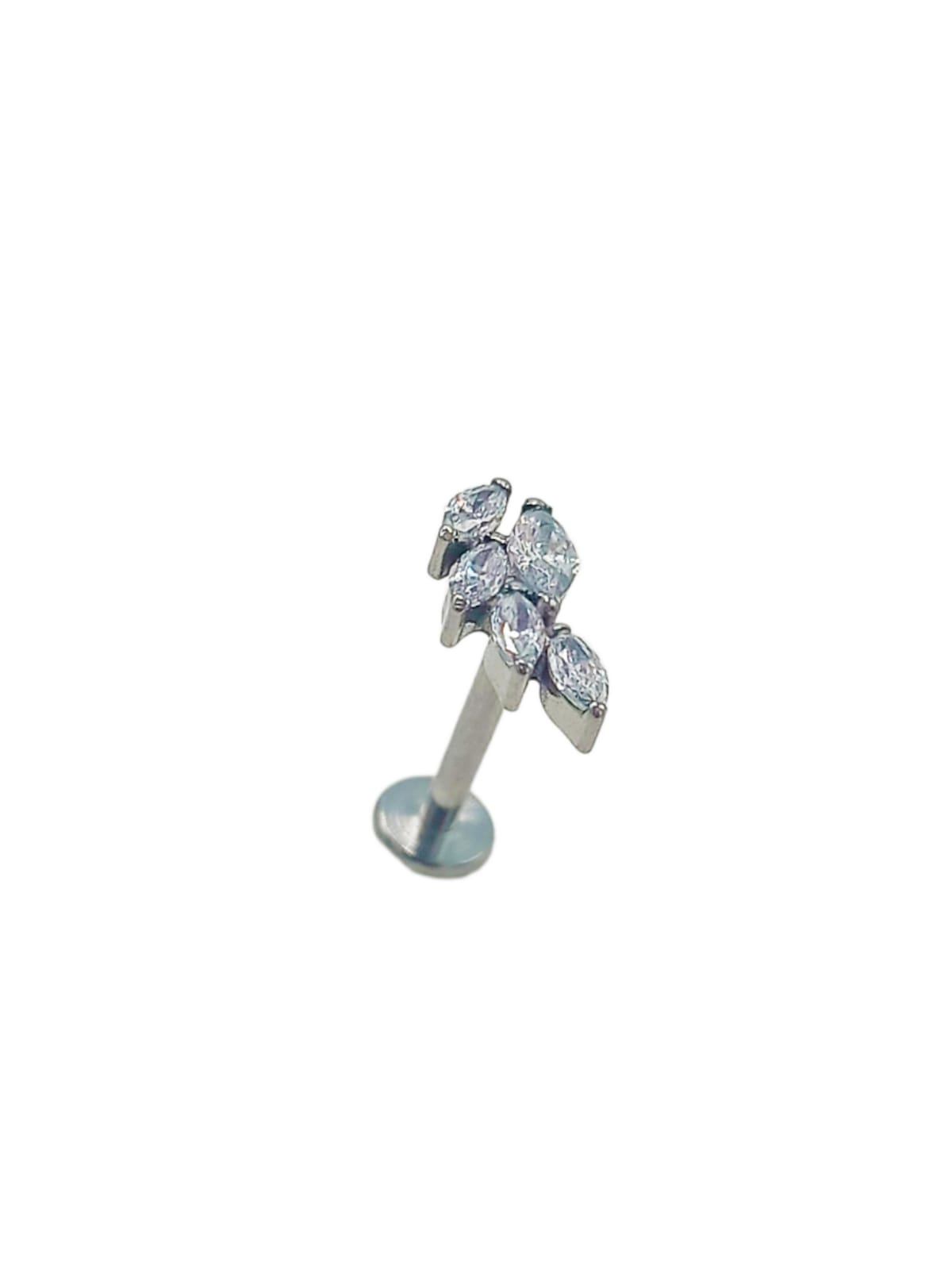 PIERCING LABRET ZIRCONIA ASTM F136 G23 ACERO DE TITANIO ALAS - 1