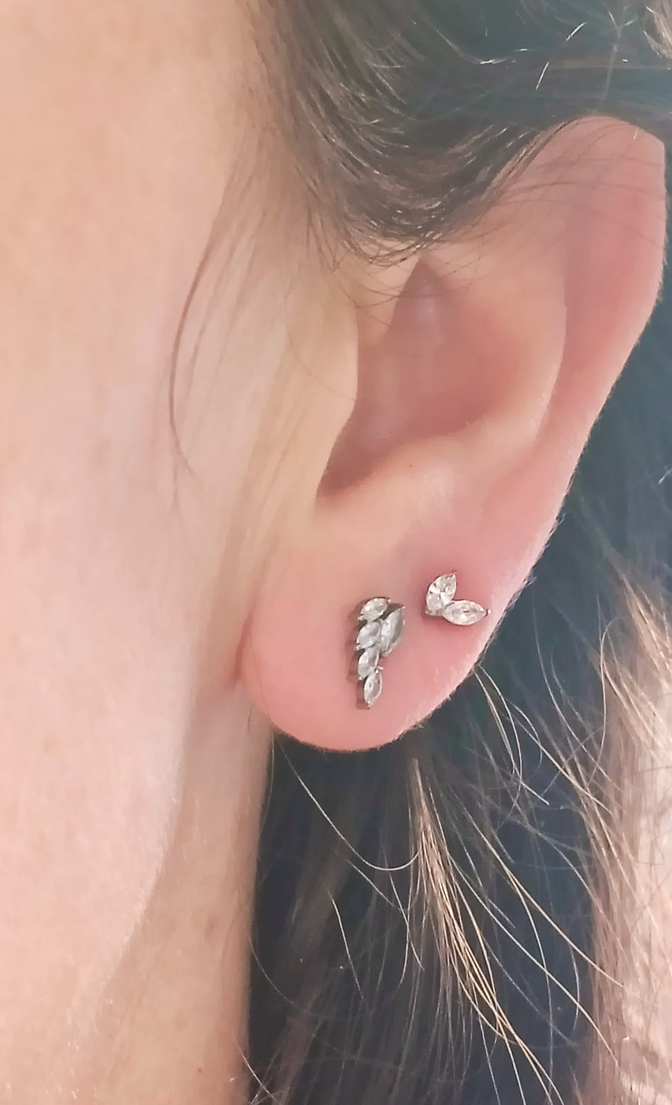 PIERCING LABRET ZIRCONIA ASTM F136 G23 ACERO DE TITANIO ALAS - 2