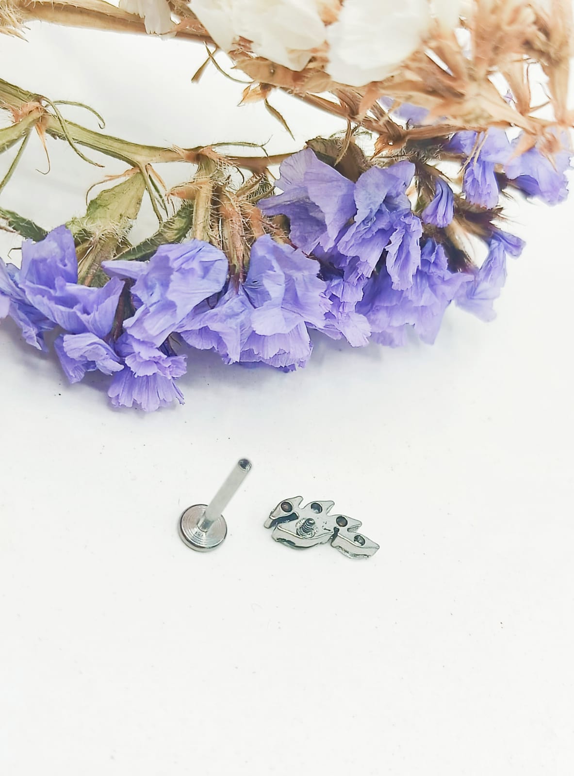 PIERCING LABRET ZIRCONIA ASTM F136 G23 ACERO DE TITANIO ALAS - 3