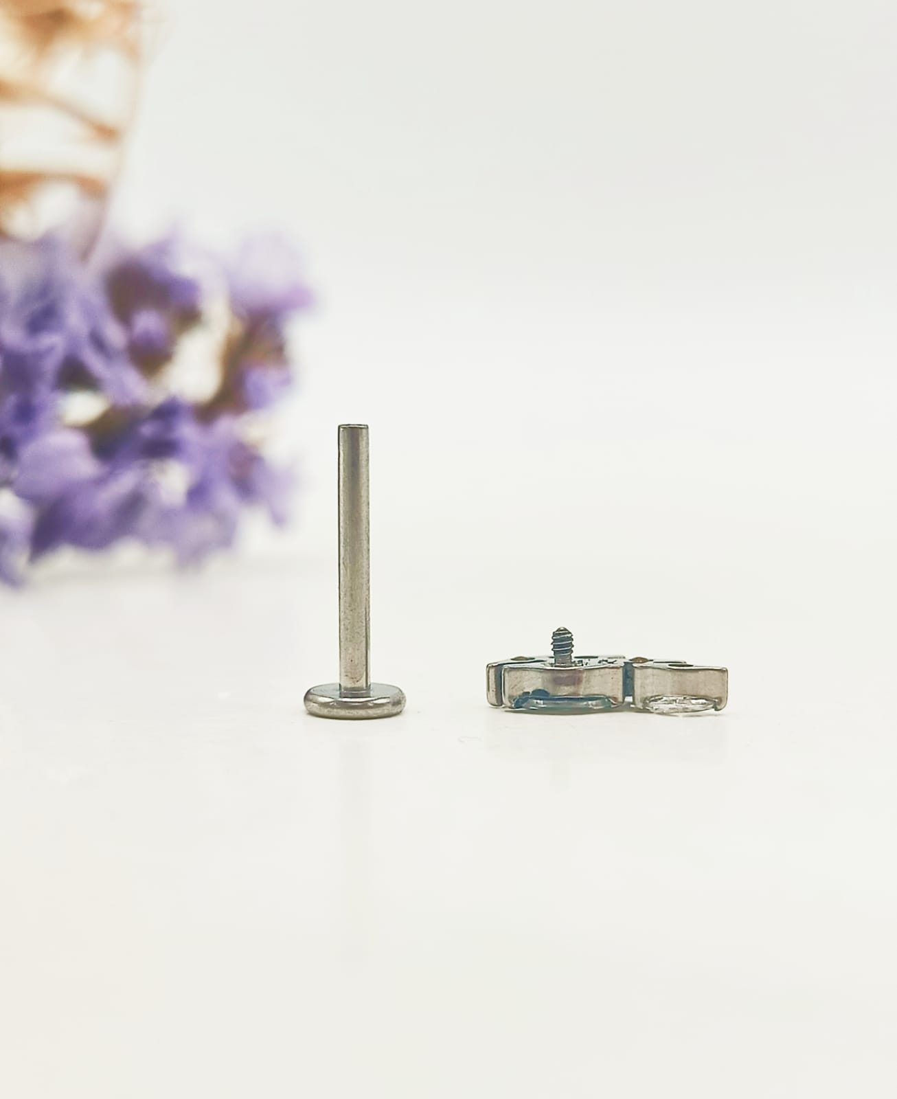 PIERCING LABRET ZIRCONIA ASTM F136 G23 ACERO DE TITANIO ALAS - 6