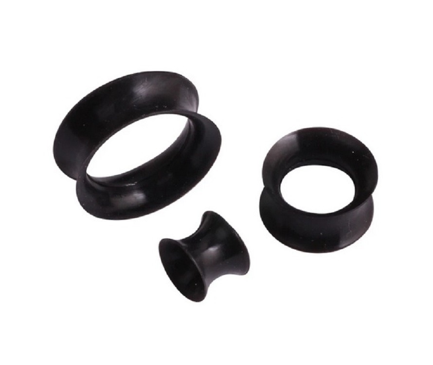 AROS EXPANSORES OREJA 3MM ACAMPANADO ESTIRADORES SILICONA - 5