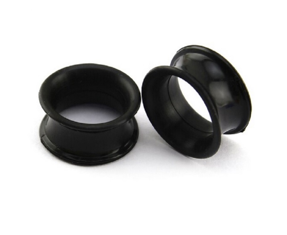 AROS EXPANSORES OREJA 3MM ACAMPANADO ESTIRADORES SILICONA - 7