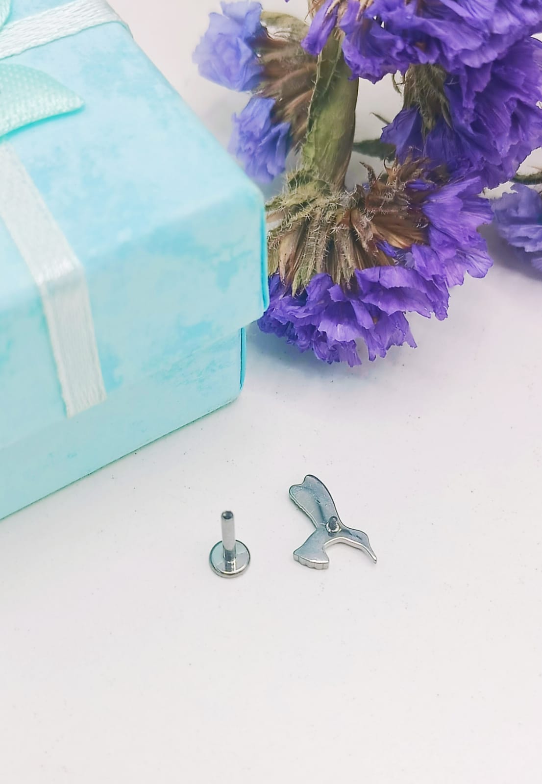 PIERCING EL BAÚL DE JUMA LABRET ASTM F136 G23 TITANIO TRAGUS COLIBRI ACERO - 3