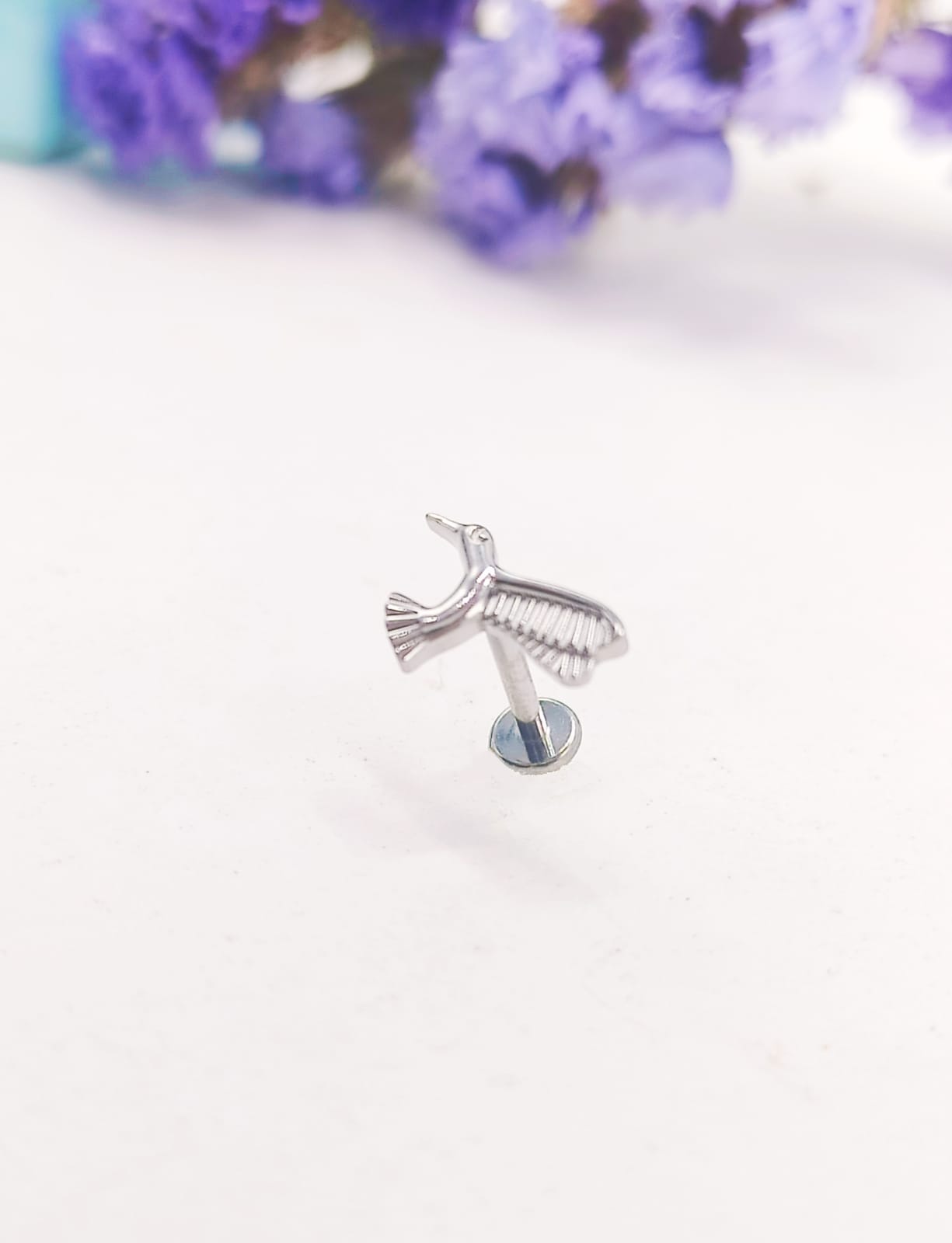 PIERCING EL BAÚL DE JUMA LABRET ASTM F136 G23 TITANIO TRAGUS COLIBRI ACERO - 7