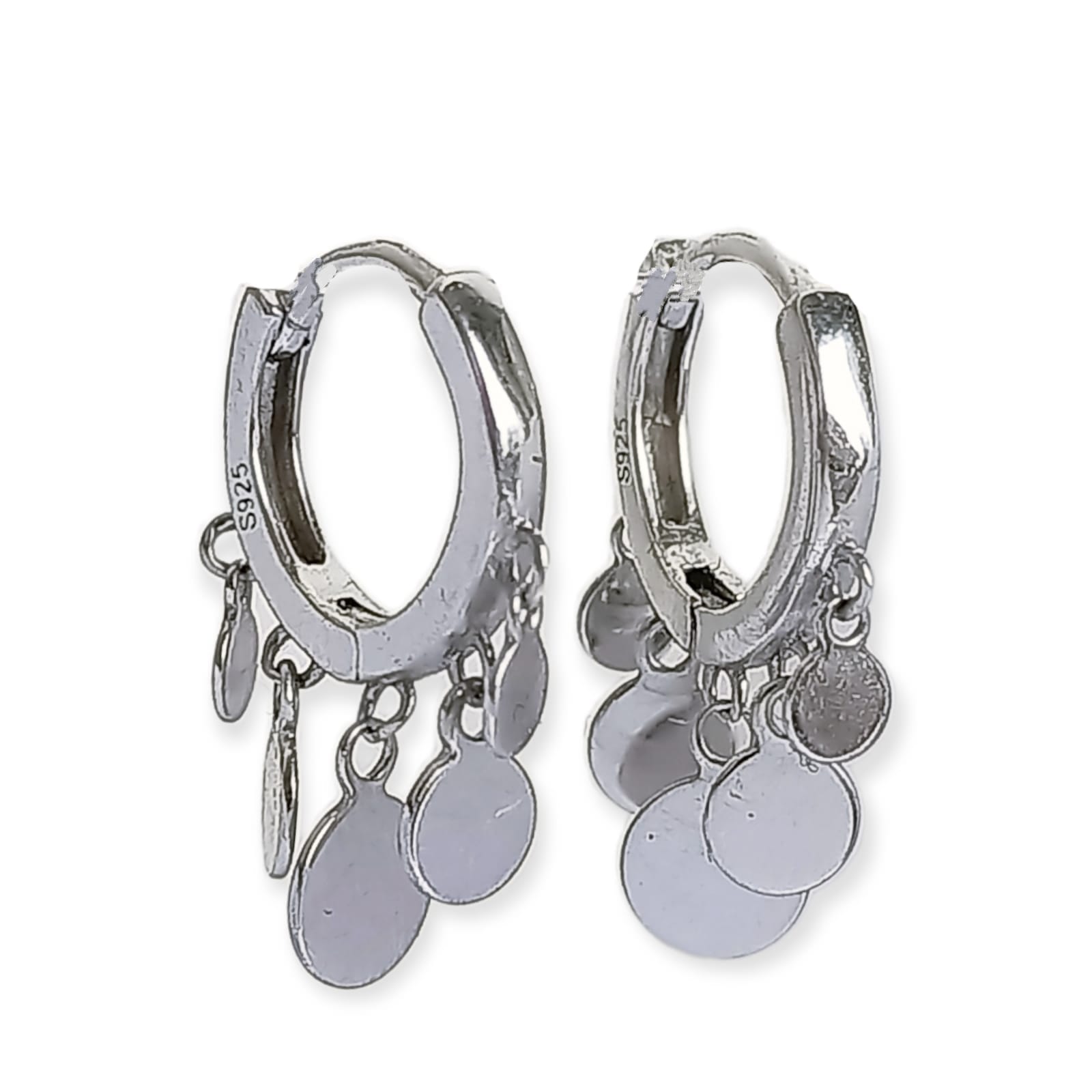 PACK DE AROS PUNTO LUZ ARGOLLAS HUGGIES PLATA 925 PIERCING - 4