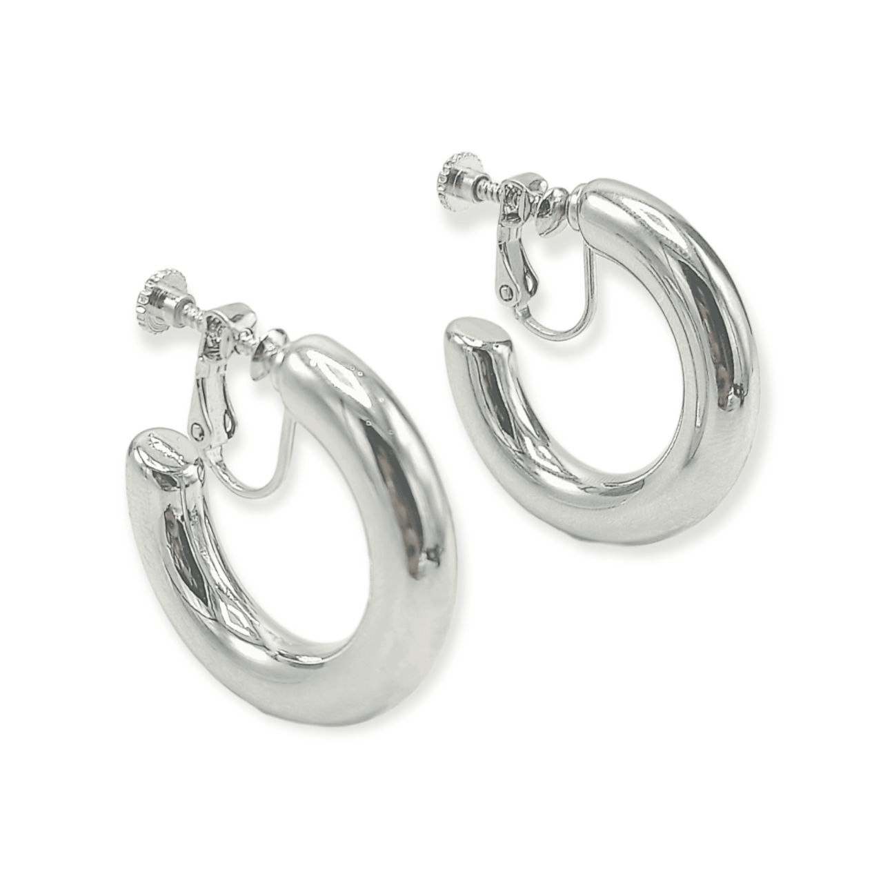 AROS SIN PERFORACION ARGOLLAS SKINNY CHUNKY PLATEADAS