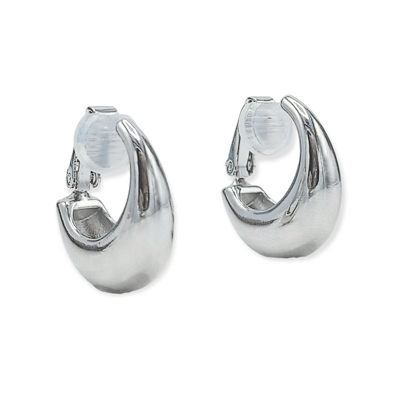 AROS SIN PERFORACIÓN ARGOLLAS CHUNKY SMALL BAÑADAS EN PLATA - 1