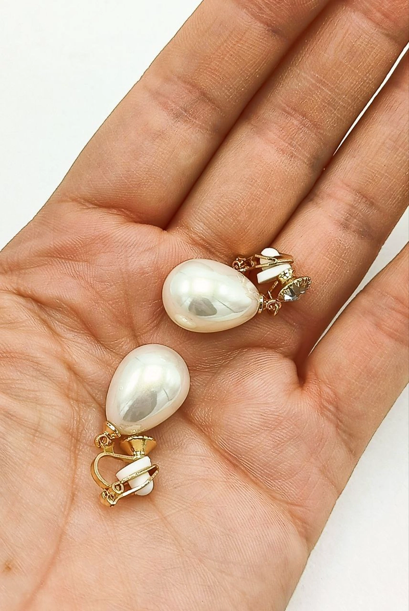 AROS EL BAÚL DE JUMA SIN PERFORACION RESINA LAGRIMA ZIRCONIA BAÑO DE ORO - 6