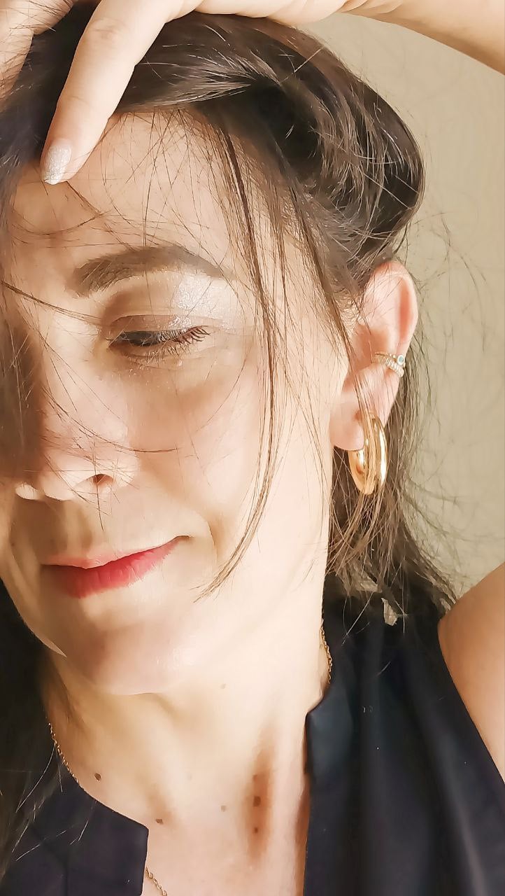 AROS SIN PERFORACION ARGOLLAS CHUNKY BAÑADAS EN ORO - 6