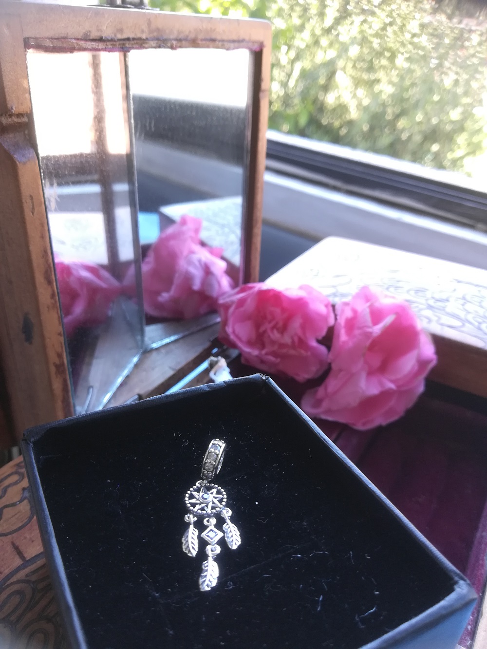 CHARM DIJE ABALORIO ATRAPASUEÑOS PULSERA O COLGANTE LILA - 5