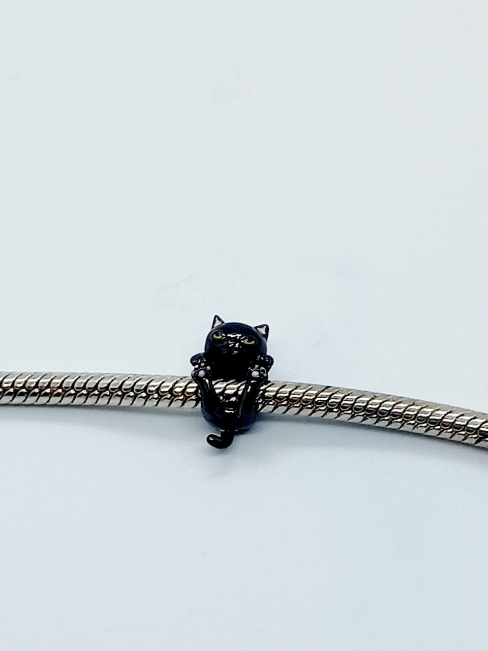 CHARM DIJE ABALORIO GATO GATITO PULSERA COLGANTE PLATA 925 - 4