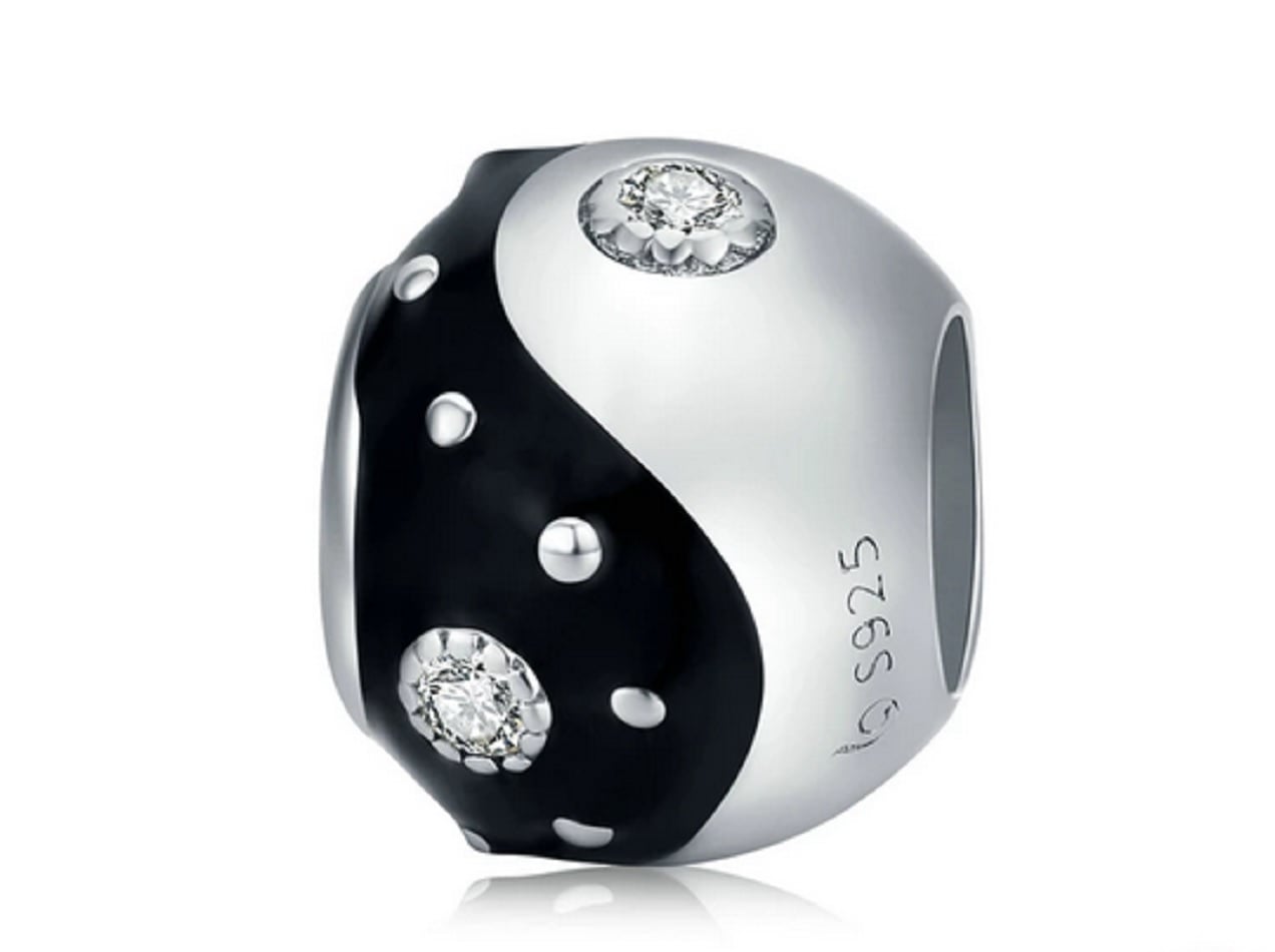 CHARM DIJE ABALORIO YING YANG PLATA 925 - 1