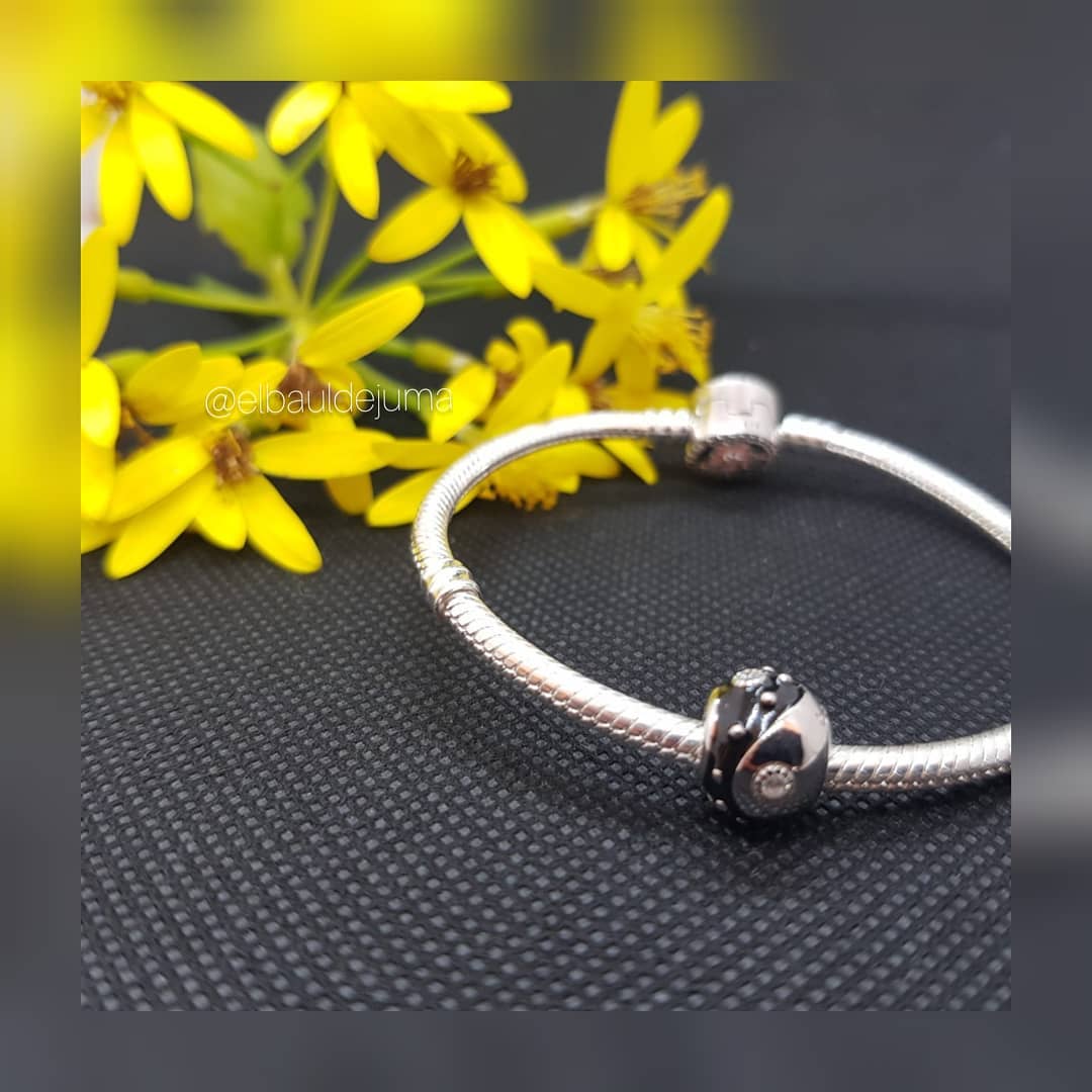 CHARM DIJE ABALORIO YING YANG PLATA 925 - 5