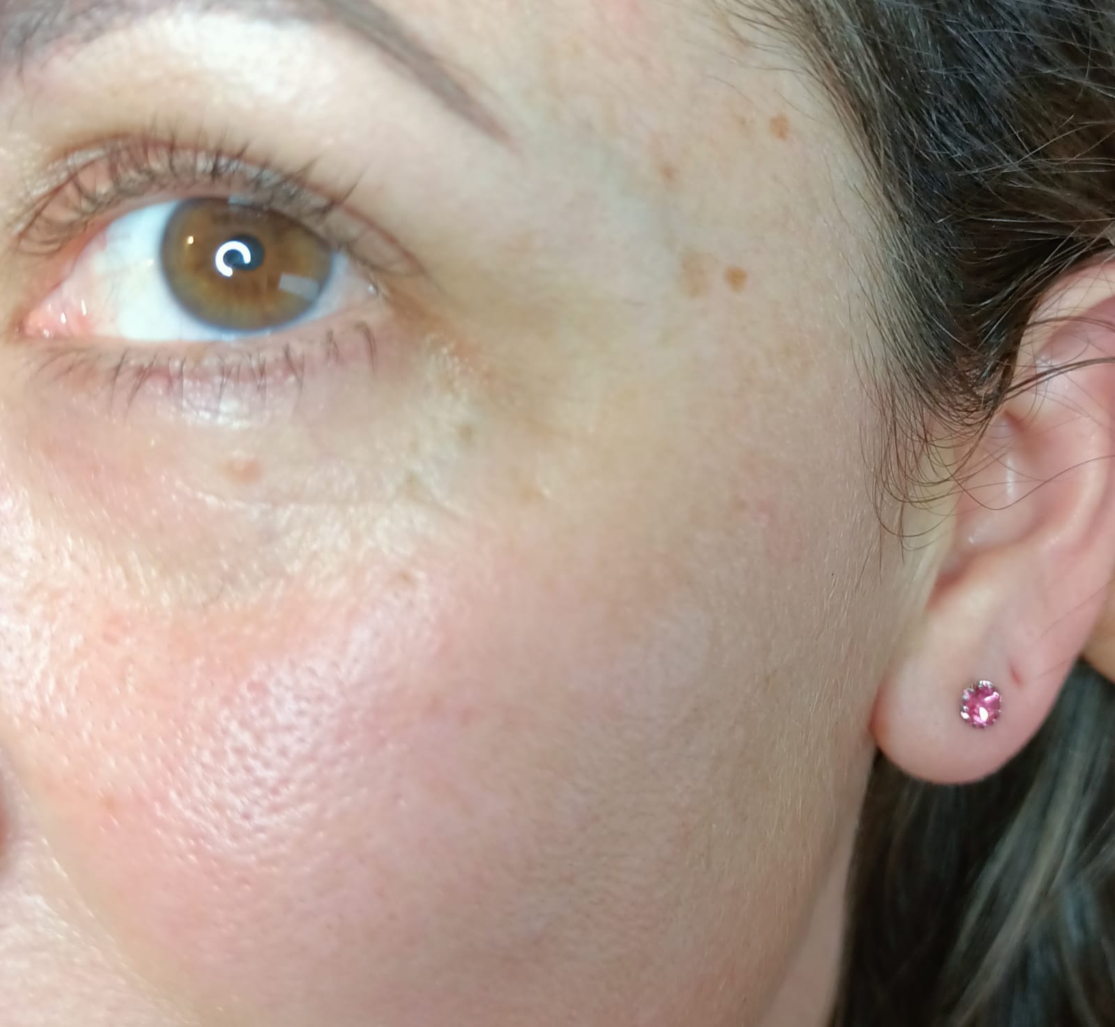 PENDIENTES COLORES PUNTOS DE LUZ 5MM PLATA FINA LEY S925 - 2