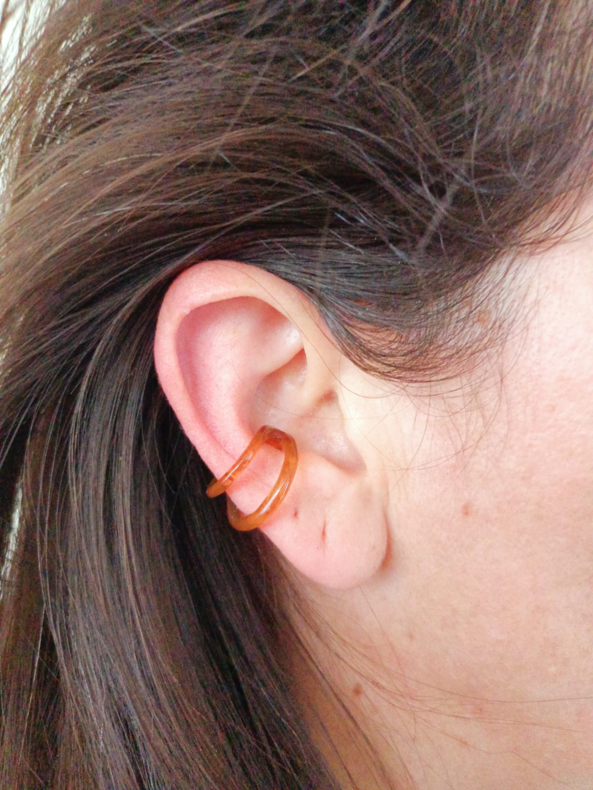 PIERCING OREJA EARCUFF RESINA COLORES SIN PERFORACIÓN PUNK CAREY - 2