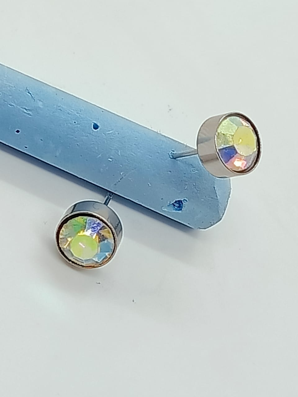 PUNTO LUZ TORNASOLADOS ACERO INOXIDABLE 8MM AROS - 3